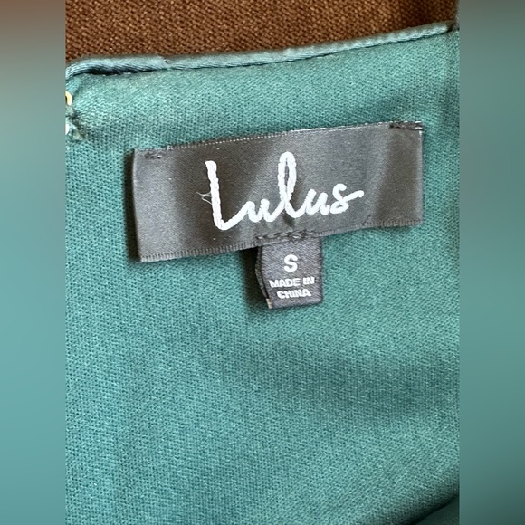 Lulus Beautiful Teal Green Sequin Dress Zip In Back adjustable st… - Picture 8 of 14
